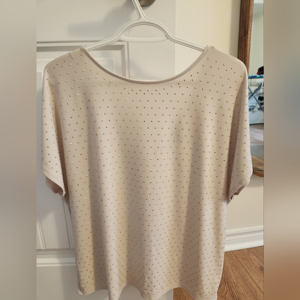 🔥 Jennifer Lopez beige sequin top 🔥